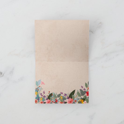 アレクサンドラ折り畳み写真サンキューカード サンキューカード (内部)