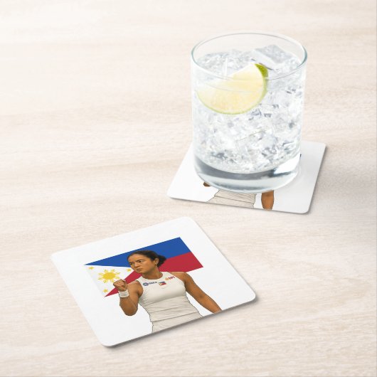 アレクサンドラ・エアラグアダラチャンピオン2025コースター スクエアペーパーコースター (インサイチュ)