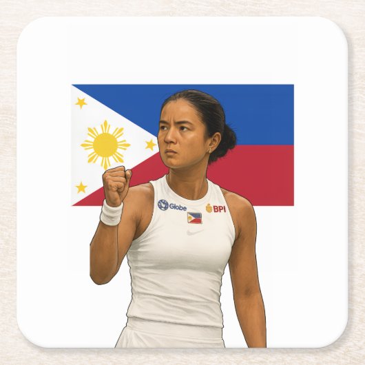 アレクサンドラ・エアラグアダラチャンピオン2025コースター スクエアペーパーコースター (正面)