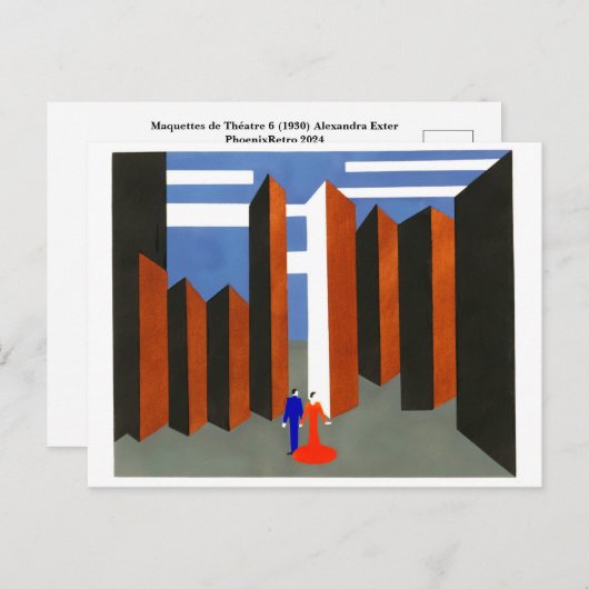 アレクサンドラ・エクスター シーズンポストカード (正面/裏面)