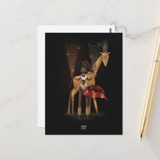 アレクサンドラ・ディカイアによる風の流れ ポストカード (正面/裏面インサイチュ)