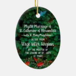 アレクサンドリアの聖キャサリンの神秘的な結婚 セラミックオーナメント