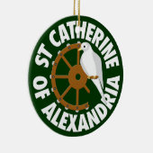 アレクサンドリアの聖キャサリン セラミックオーナメント (右)