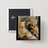 アレクサンドリアの聖キャサリン 缶バッジ (正面&裏面)