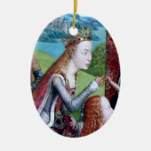 アレクサンドリアの聖キャサリン(詳細、M 070) セラミックオーナメント (正面)
