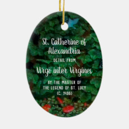 アレクサンドリアの聖キャサリン(詳細、M 070) セラミックオーナメント