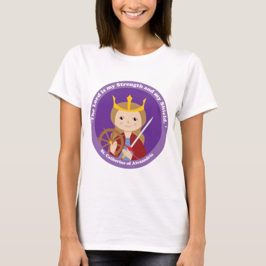 アレクサンドリアの聖キャサリン Tシャツ (正面)