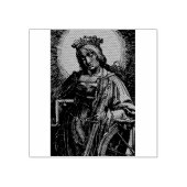 アレクサンドリアの聖キャサリンby Lucas van Leyden ラバースタンプ (インプリント)