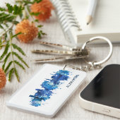 アレクサンドリアエジプトスカイラインブルー キーホルダー (正面右)