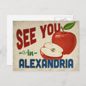 アレクサンドリアバージニアアップル – ヴィンテージトラベル ポストカード (正面/裏面)