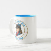 アレクサンドリアバージニアコロニアル ツートーンマグカップ (正面左)