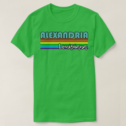 アレクサンドリアプライドアレクサンドリアLGBTギフトLGBTQ Supp Tシャツ (デザイン正面)