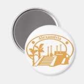 アレクサンドリア切手 マグネット (正面/裏面)