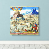 アレクサンドリア市の灯台 キャンバスプリント (インサイチュ (ウッドフロア))