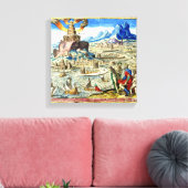 アレクサンドリア市の灯台 キャンバスプリント (インサイチュ (リビング))