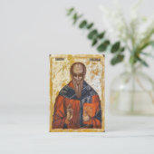 アレクサンドリア祈りの言葉カードの聖クレメントの祈りの言葉 プレイスカード (スタンド正面)