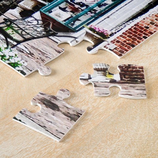 アレクサンドリア通り付きカフェ ジグソーパズル (側面)