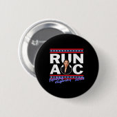 アレクサンドリア2028 Aoc For President 2028 缶バッジ (正面&裏面)