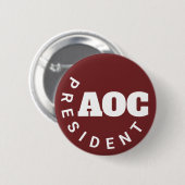 アレクサンドリア・オカシオ・コルテス大統領 缶バッジ (正面&裏面)