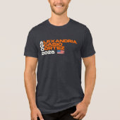 アレクサンドリア・オカシオ・コルテス2028アメリカ国旗 トライブレンドＴシャツ (正面)