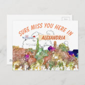 アレクサンドリア、バージニアスカイラインSG – フェードグローリー ポストカード (正面/裏面)