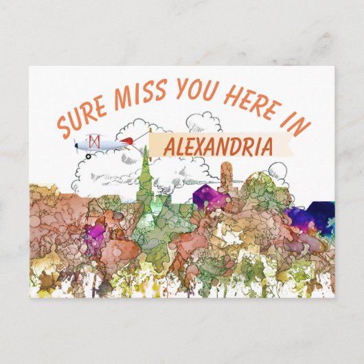 アレクサンドリア、バージニアスカイラインSG – フェードグローリー ポストカード (正面)