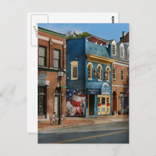 アレクサンドリア - バージニア州 - キングストリートブルース ポストカード (正面/裏面)