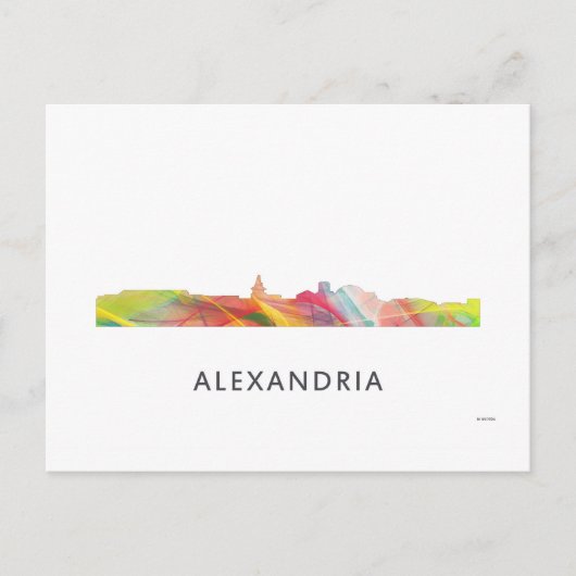 アレクサンドリア・バージニア・スカイラインBW1 - ポストカード (正面)