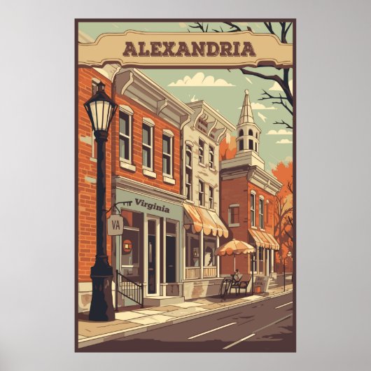 アレクサンドリア、バージニア、米国、旅行 ポスター (正面)