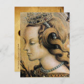 アレクサンドリア・パーチメントの聖キャサリン ポストカード (正面/裏面)