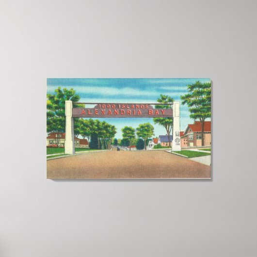 アレクサンドリア・ベイ・ビューへの入口 キャンバスプリント (正面)