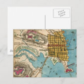 アレクサンドリアVAと近隣都市の地図 ポストカード (正面/裏面)