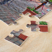 アレクサンドリアVA – ブラウンオーニング付きレストラン ジグソーパズル (側面)