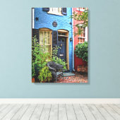 アレクサンドリアVA -建物と火印 キャンバスプリント (インサイチュ (ウッドフロア))