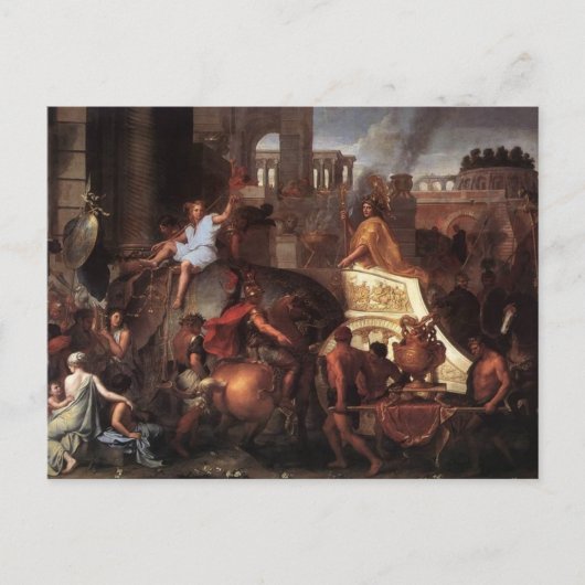 アレクサンドルのバビロン入城 ポストカード (正面)