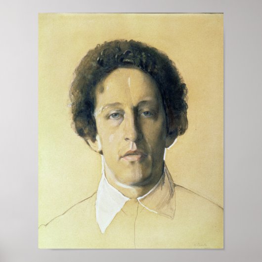 アレクサンドル・アレクサンドロヴィッチ・ブロックのポートレート, 1907 ポスター (正面)