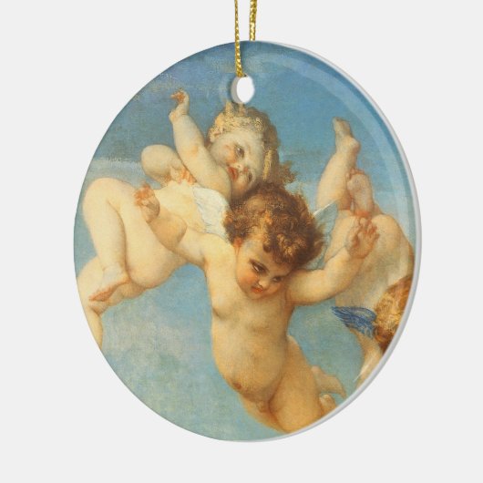アレクサンドル・カバネルの『ヴィーナスの誕生』天使の詳細 セラミックオーナメント (左)