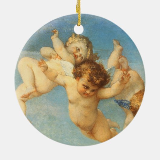 アレクサンドル・カバネルの『ヴィーナスの誕生』天使の詳細 セラミックオーナメント (裏面)