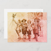 アレクサンドル・デュマの三銃士 ポストカード (正面/裏面)