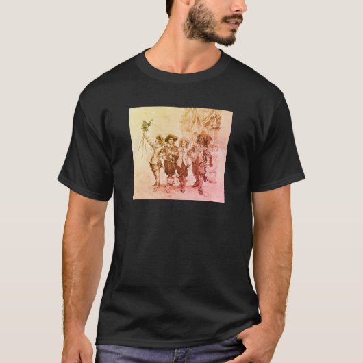 アレクサンドル・デュマの三銃士 Tシャツ (正面)
