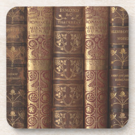 アレクサンドル・デュマス ロマンス小説 (本の背表紙) コースター
