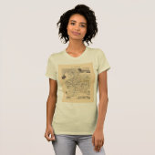アレクサンドル・ヴィレン地図 Tシャツ (正面フル)