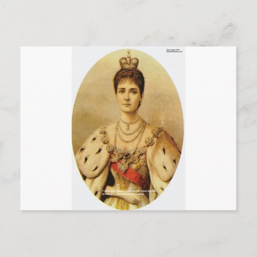 アレクサンドレアオブロシアラブ引用文ギフト&カード ポストカード (正面)