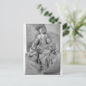 アレクサンドレデュマスペレへの記念碑のモデル ポストカード (スタンド正面)