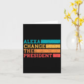 アレクサ大統領トランプ選挙おもしろいを変更Q カード (黄色い花)