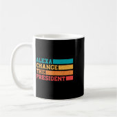 アレクサ大統領トランプ選挙おもしろいを変更Q コーヒーマグカップ (左)