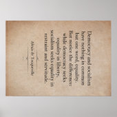 アレクシスデトクヴィル引用文 ポスター (正面)