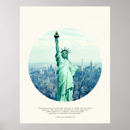 アレクシスデトクヴィル引用文 ポスター (正面)