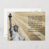 アレクシスデトクヴィル引用文 ポストカード (正面/裏面)