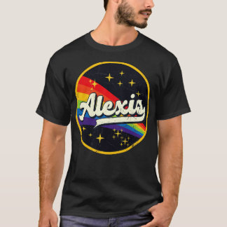 アレクシスレインボーイン宇宙ヴィンテージGrungeStyle Tシャツ